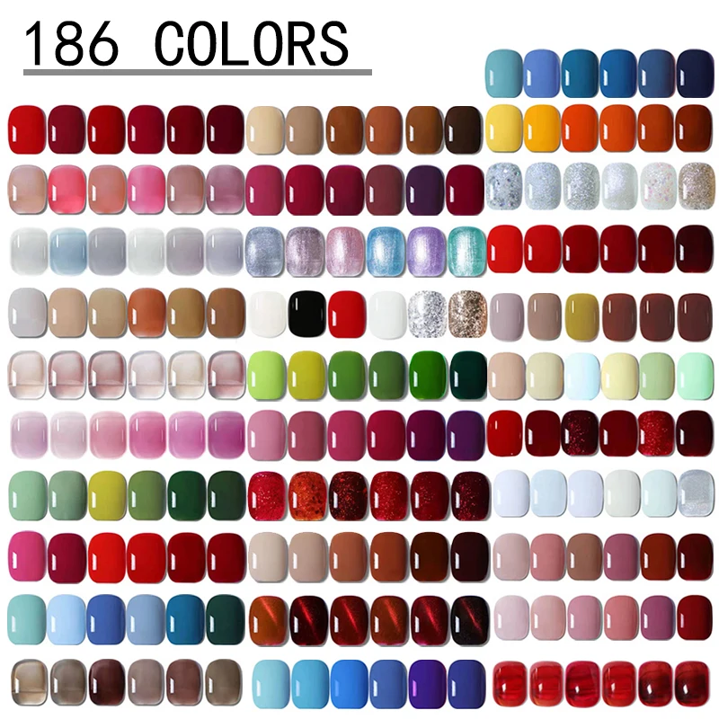 wholesale private label nails art semi permanent manicure vegan gel polish oem 7ml fall winter colors uv gel varnish