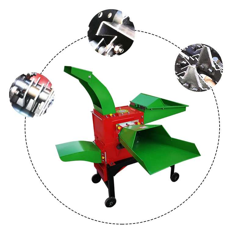 Cattle sheep horses pigs chickens silage grass chopper  animal grass feed hay chaff cutter machine