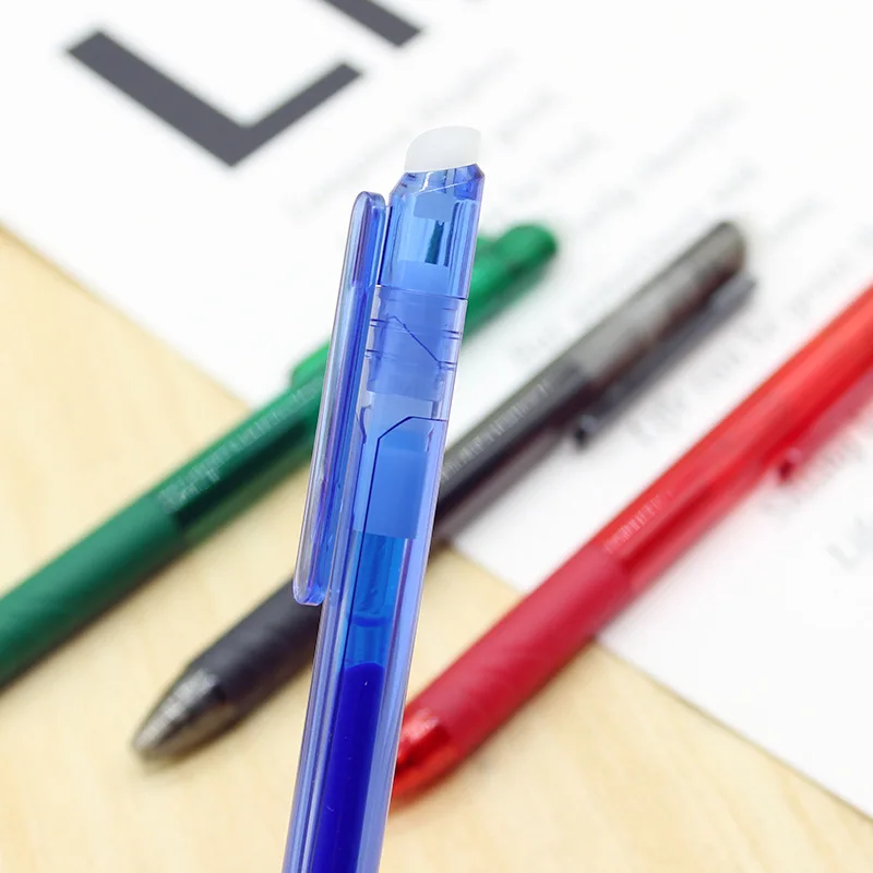 Cheap Price 0.7mm Refill Black Green Red Blue Friction Erasable Pen with Erasable Ink
