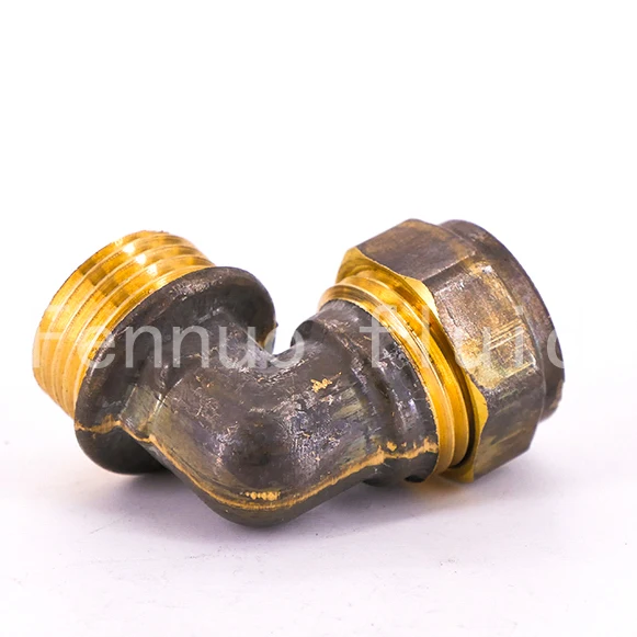 2020 Higher Quality DZR brass  15mm Male Elbow  Plumbing Brass Compression Fittings For Copper pipe