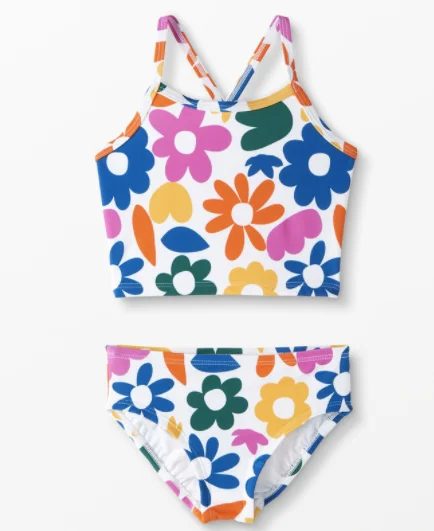 Custom Kids Swimsuit Two Piece Sublimation Print Cute Beachwear Kids Swimwear Girls