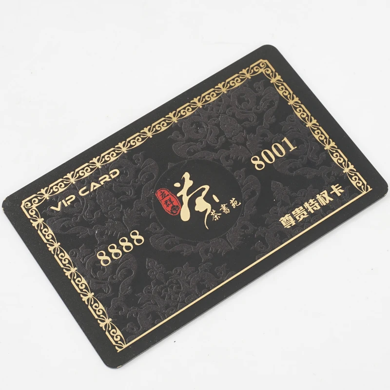 Proper Price High Quality PVC Plastic Business Cards Gold Gift Card Golden Gift Cards