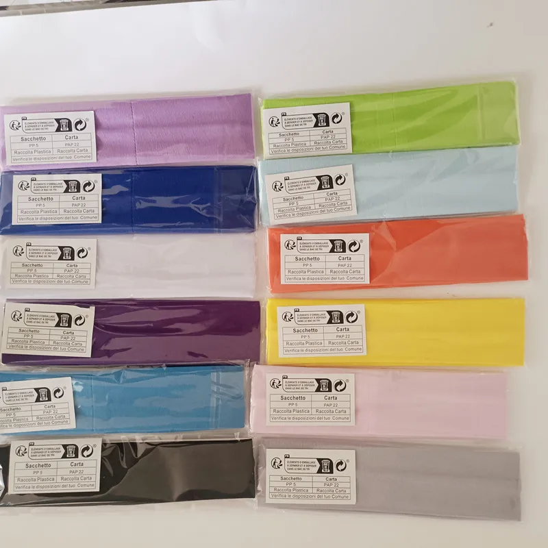 12 Piece Set Candy Color Sports Headband Yoga Exercise Anti Sweat Elastic Headbands Fashion Solid Color Hair Band