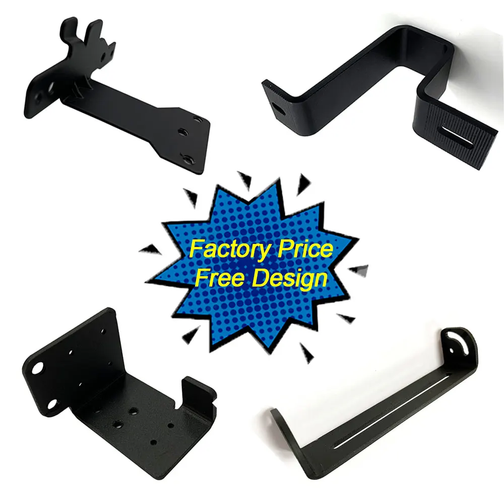 Customized Round Corner End 90 Degree Metal Wrought Iron Angle Bracket for Furniture Bed Wood Bar Connecting