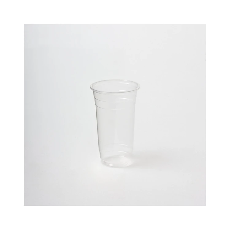 
Clear Plastic PET Cups With Flat lids for Iced Coffee Cold Drinks, Milkshake Smoothy Plastic Disposable Cups 