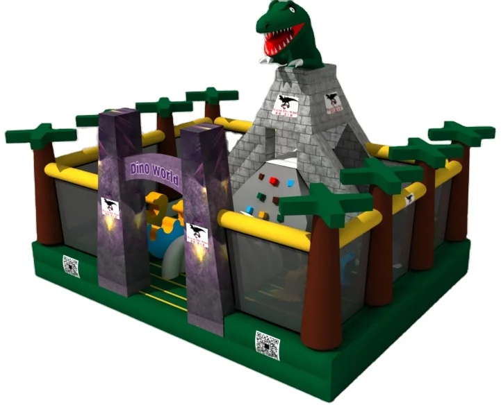 Custom Design Popular Inflatable Bouncer Dinosaur Theme Jumper Bouncy Jumping Castles Bounce House Water Slide Combo