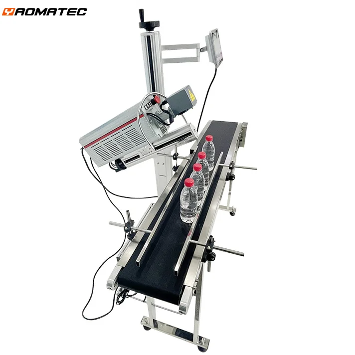 YAOMATEC CO2 Laser Marking  online flying laser 40w CO2 Laser Marking Machine