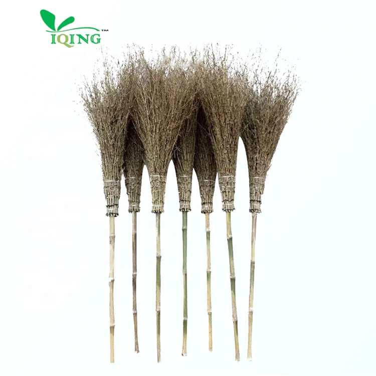 Broom suppliers provide a large number of outdoor cleaning long-handled bamboo brooms