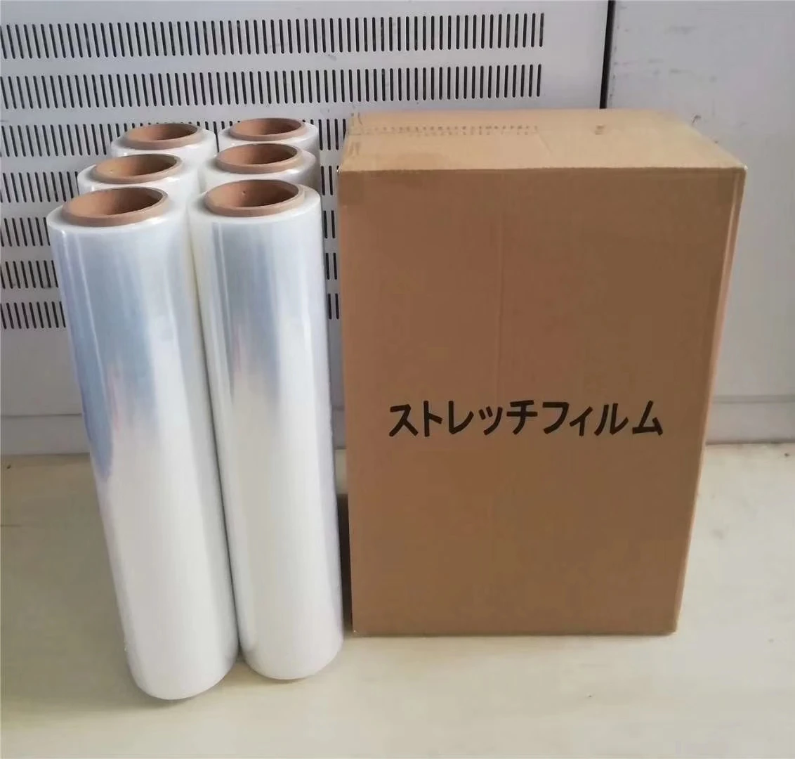 Factory Pallet Polyethylene /Wrap Handle Transparent Wrapping Machine Packaging Shipping Stretch Film