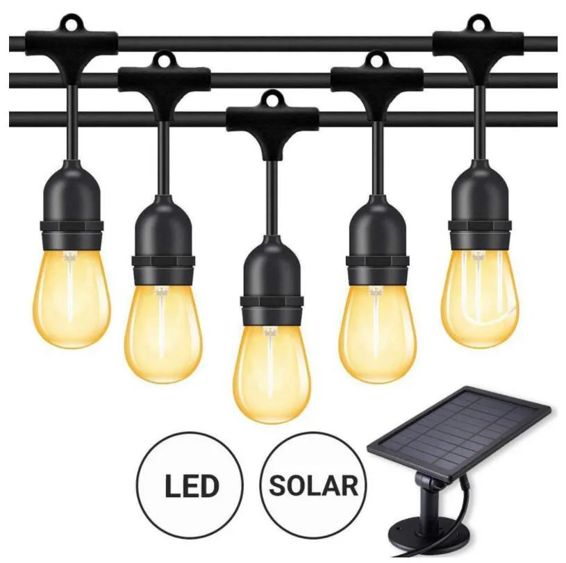Fashion Warm White Solar Hanging Restaurant Dinning Chandelier Light Cylindrical LED Light Party Home Corridor Wall Decoration