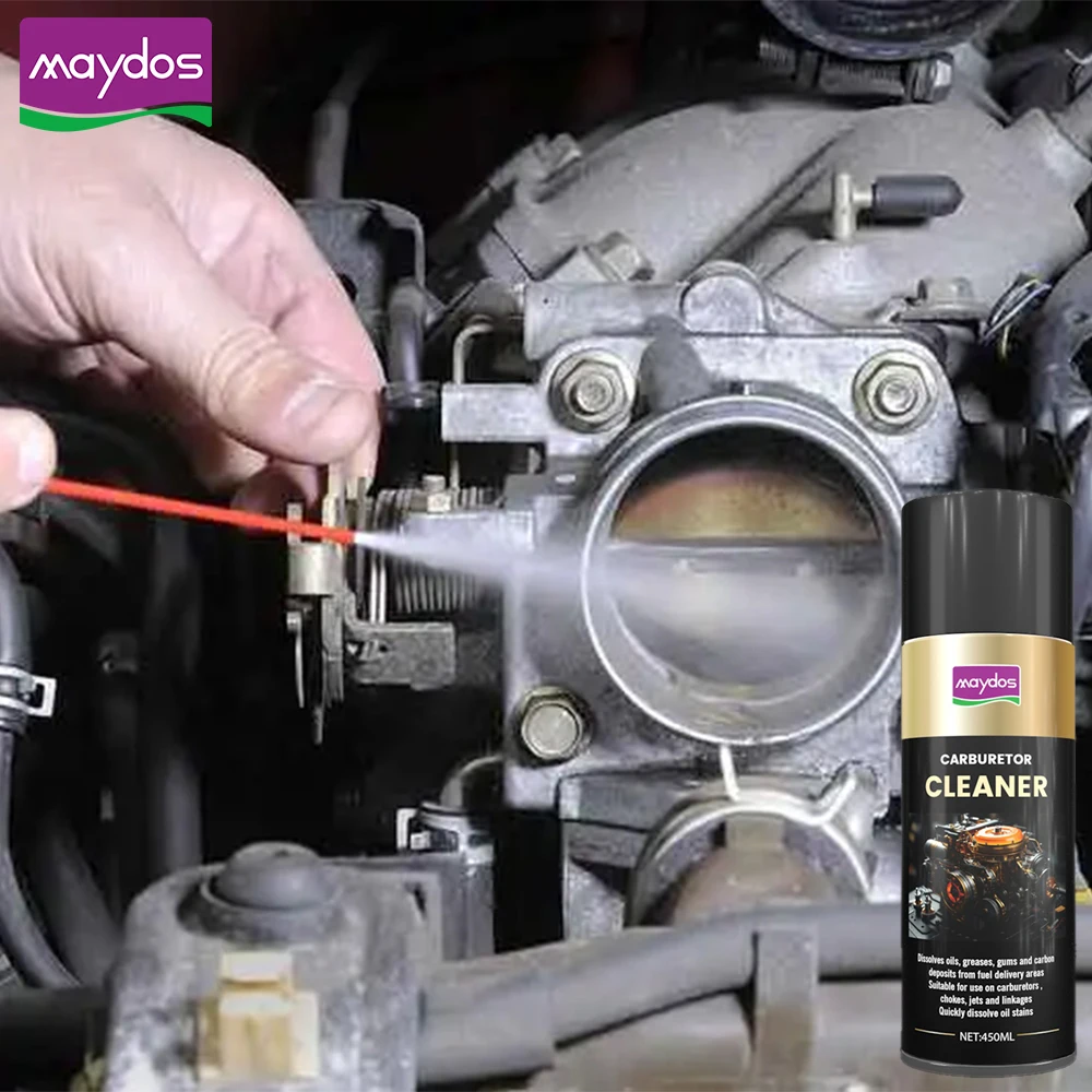 Factory direct sales 450ml Strong powerful Cleaning engine carbon cleaner spray carburetor carb cleaner