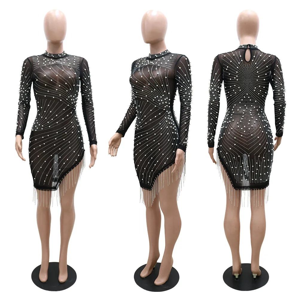 Hot Sale Women Party evening Sequin Dress Sexy Women Sequin Dresses