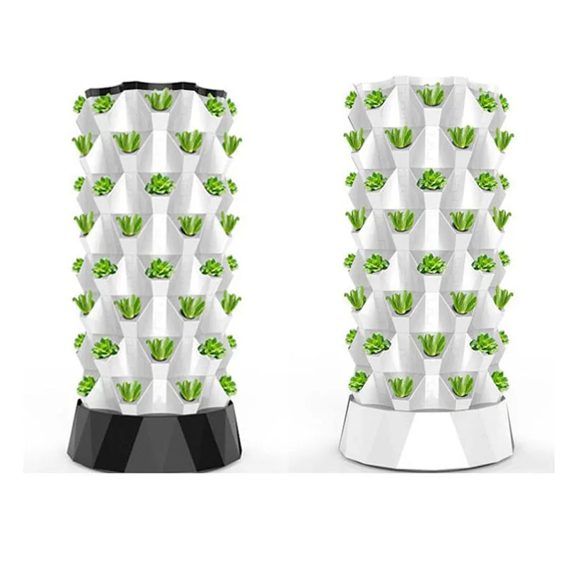 Greenhouse strawberry hydroponic system hydroponic vertical tower with led light