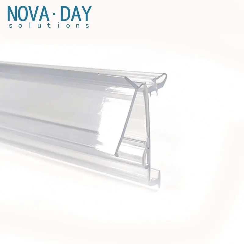 Good Quality Retail Display Metal Shelving Racking Plastic/pvc/pp Price Tags Holder Supermarket Shelf Gondola