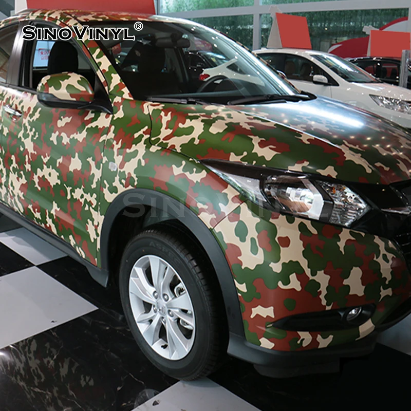 Digital Camo Car Wrap Camouflage Vinyl Muliti Pattern Digital Graphic Pattern Car Body Sticker Motor Vinyl