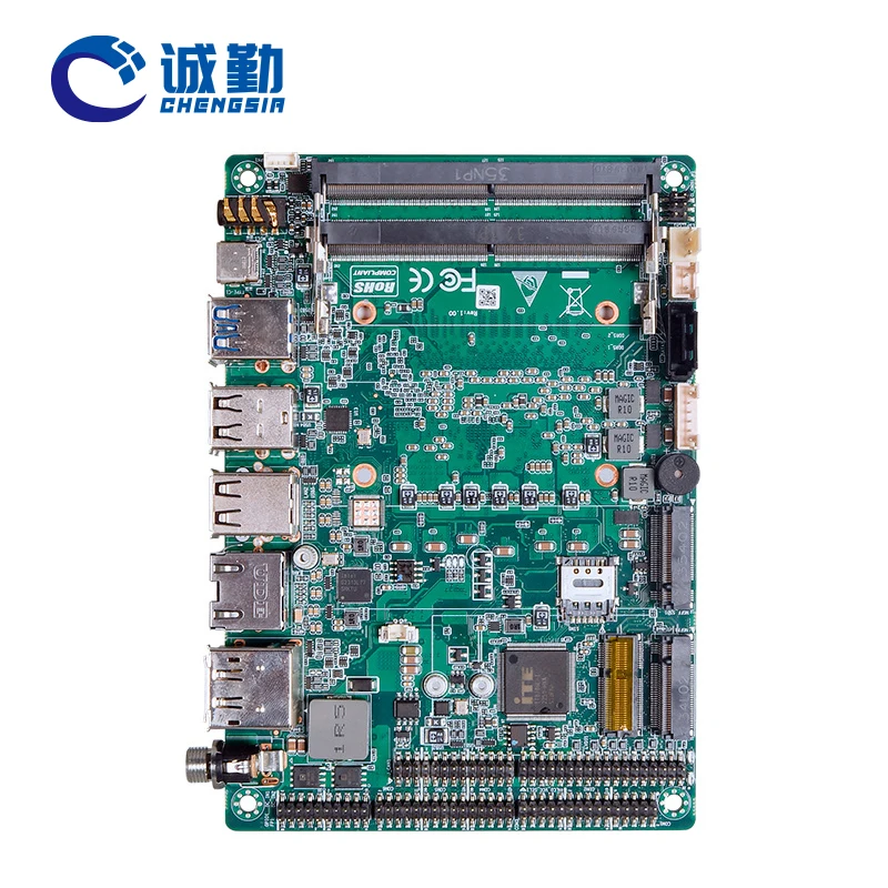 Cheap AI PC Mainboard 12th/13th Gen Intel Core Ultra 7 155U 155H 3.5 inch X86 Embedded Industrial Motherboard with 2*Lan 6COM