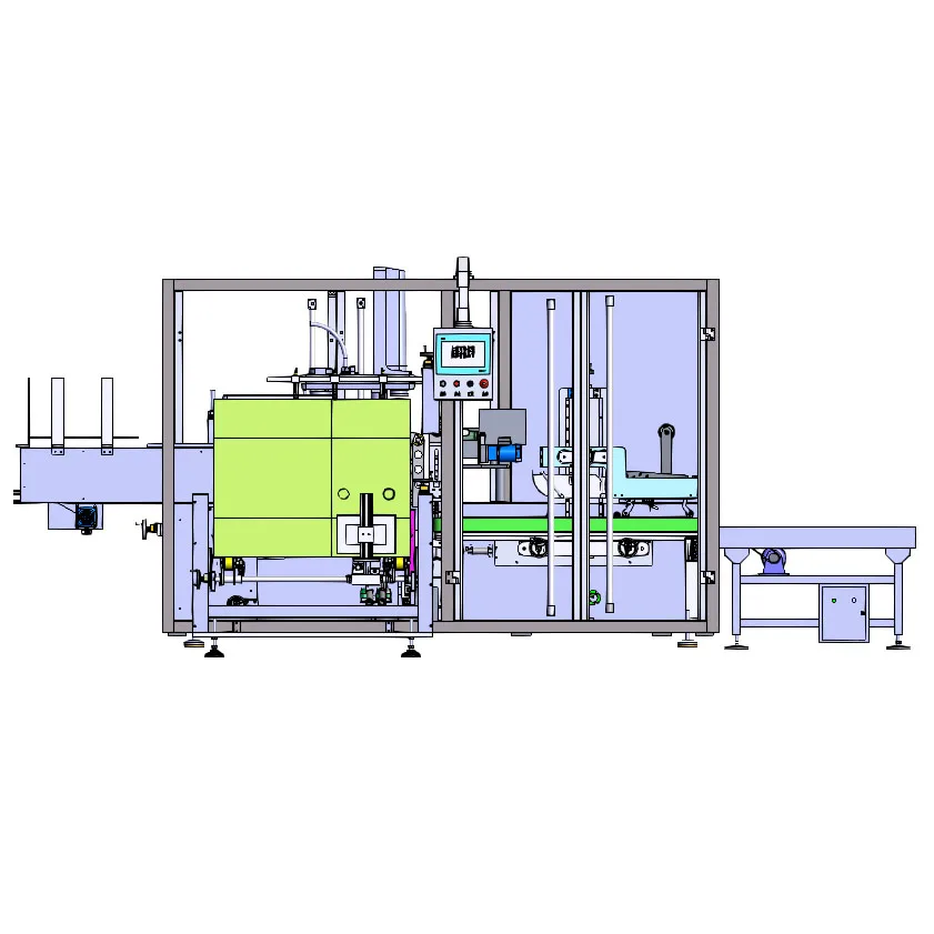 Custom Automatic Carton Box Forming Filling Sealing Packaging Machine Case Packer Manufacturer Packaging Line Full Automatic
