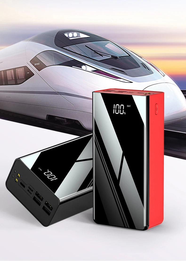 Оптовая Продажа с фабрики открытый туристический аккумулятор 4USB выходной power bank 50000 мАч портативный высокой