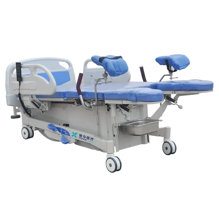 Hospital gynecology equipment electric delivery bed obstetric birthing bed for woman giving birth