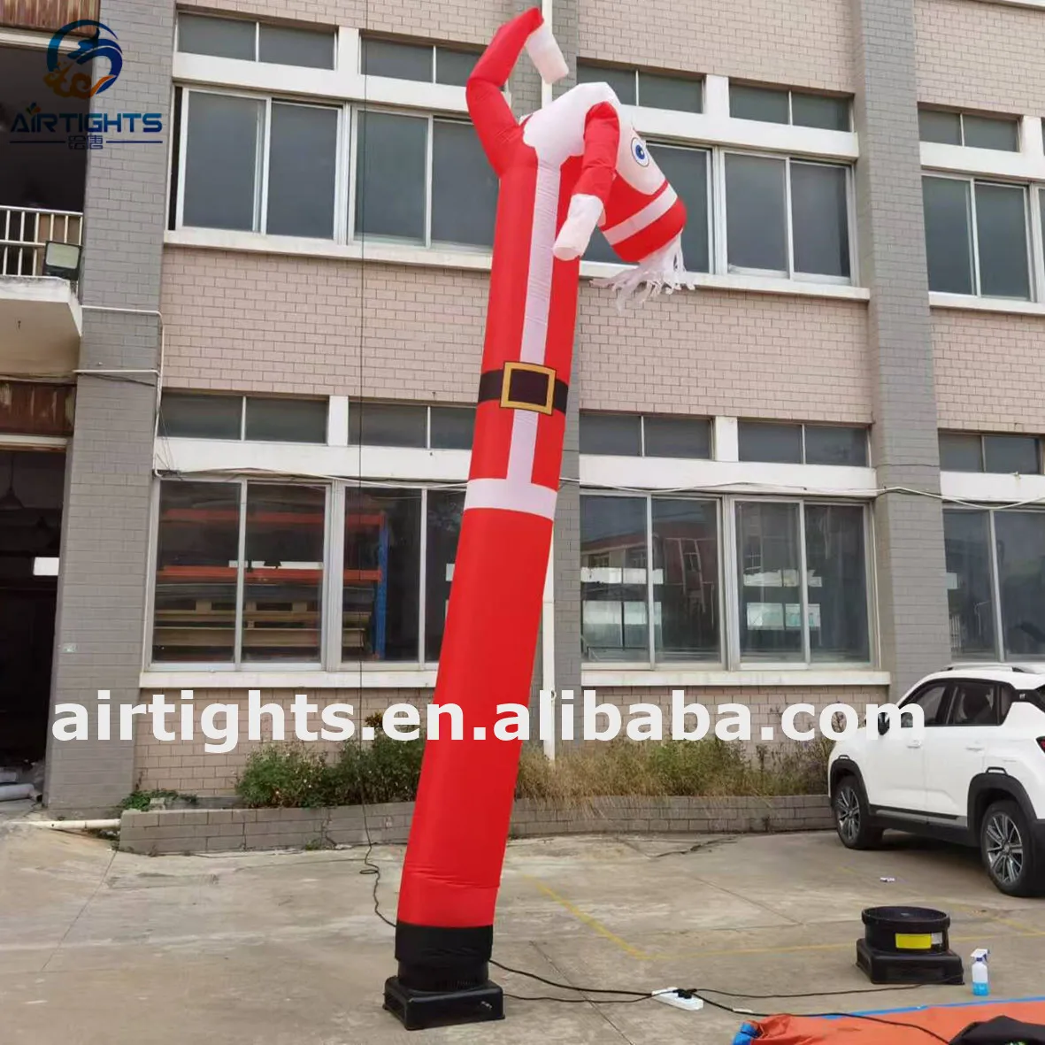 20ft High Inflatable Santa Claus Sky Air Dancer for Christmas Decoration