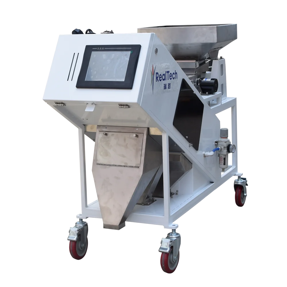 2022 Hot Sale LD32 Mini Belt Type Color Sorter Pearl Agate Button Optical Sorting Machine