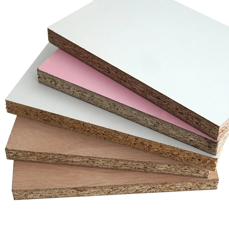 MFC white melamine laminated green core HMR waterproof particle board chipboard sheets