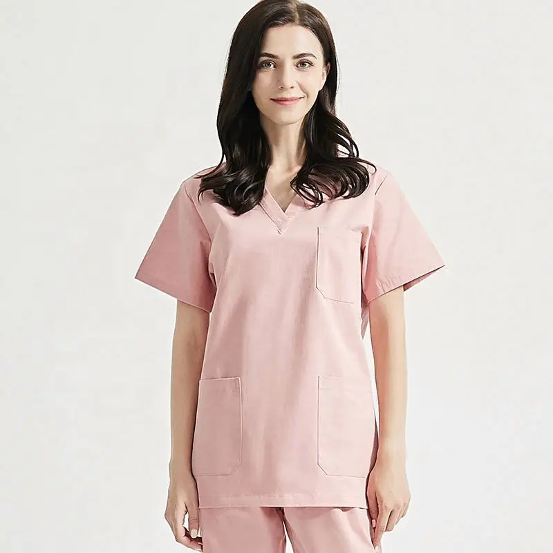 Color matching Dental clinic working suit Unisex medical Scrubs Tops+pants pet grooming nursing Uniforms pharmacist work clothes