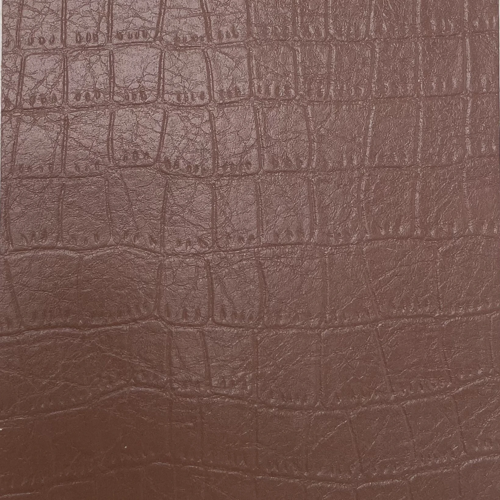 big pattern crocodile full grain faux pu leather bags material rolls