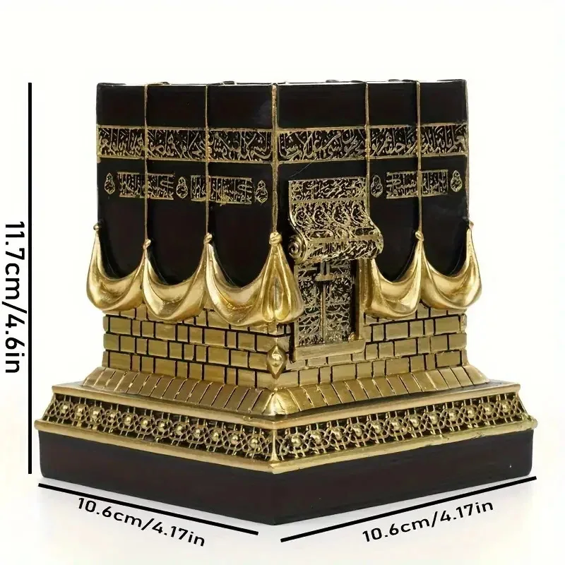 Resin Kaaba Muslim Home Decoration Islam Ramadan Decor