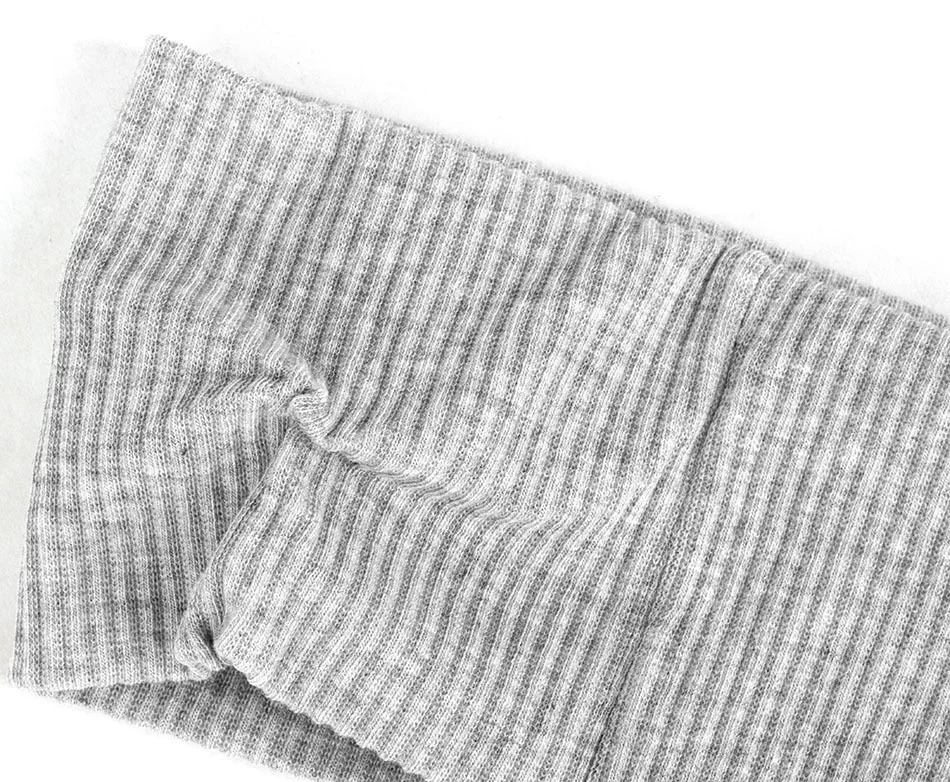 
KENSHELLEY Amazon Wholesale Fashion Hair Accessories Outdoor Winter Headband Elastic Flat Knit Rib Band Wool Knitted Headband 