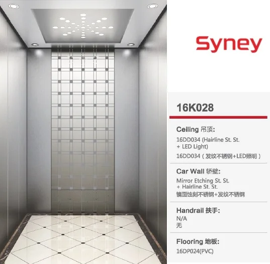 Syney Engergy and Space Saving 10 person Passenger Lift 800Kg Price Cheap