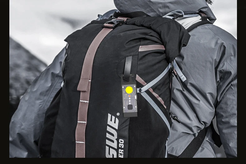 Solar Charging Industrial Style Keychain Flashlight Double Lights Rechargeable Type-C Edc Flashlight With Magnet