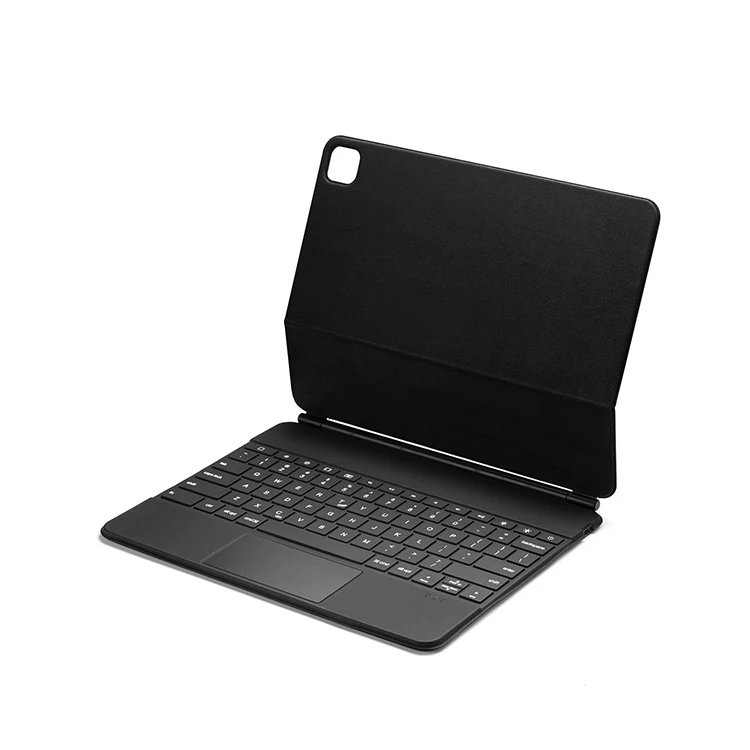 Rugged ABS Plastic Magic Keyboard 12.9 Tablet Case for iPad Pro with Blue tooth