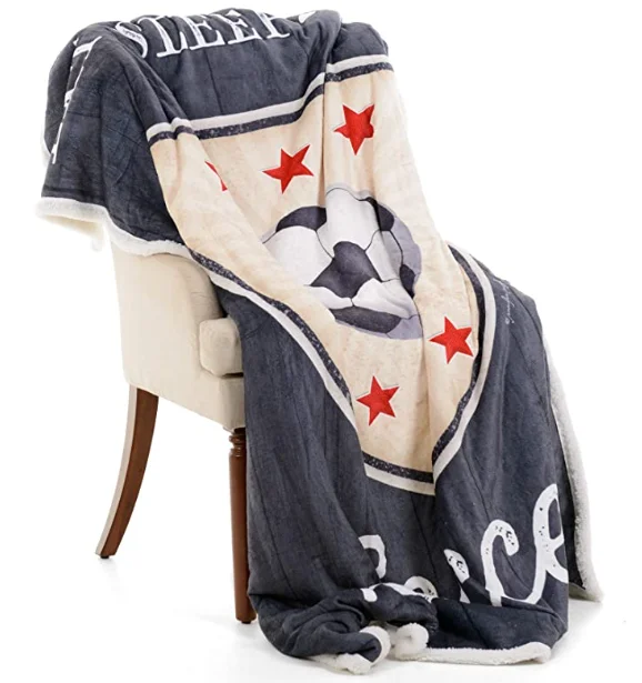 
Premium Flannel and Sherpa Blanket Double-Layer -Inspirational Gift Get Well-Comforting Super Soft Flannel Blanket 