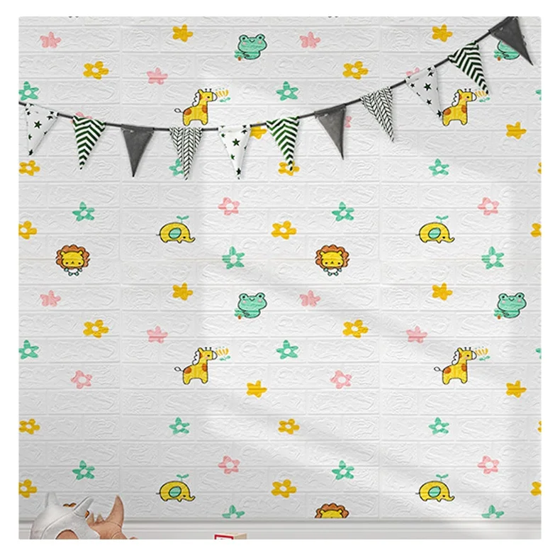 Заводские Самоклеящиеся 3D защитные обои 70*77 см, 3D Наклейка на стену из кирпичной пены для украшения дома