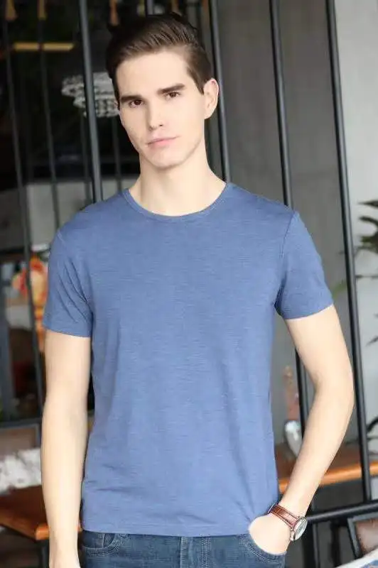 
2021 Sbamy Logo Printing Bamboo Comfortable Printed Tshirt for Sale 