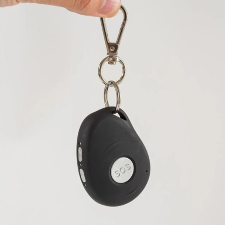 Waterproof GPS Tracker Keychain for Kids Personal Locator GSM SOS Alarm Bracelet with Android App Track View