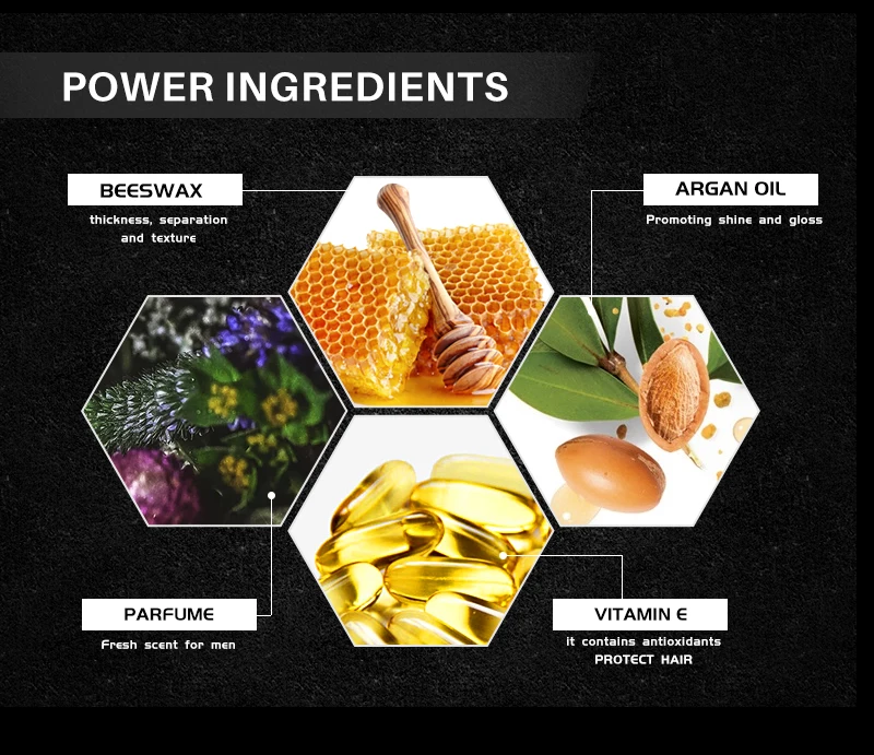 Custom Hair Styling Mens Matte Hair Clay for Men Strong Hold Non-Greasy & Shine-Free Hair