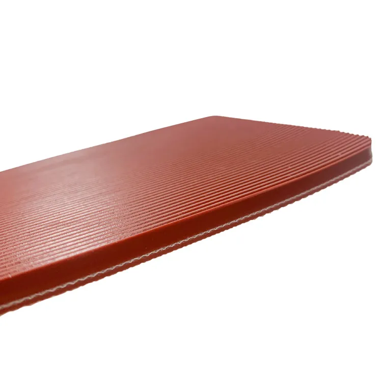 Manufacturer red stripe pattern PVC conveyor belt roll tapes