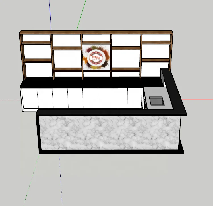 Commercial bar counters design solid surface cafe bar furniture bar counter