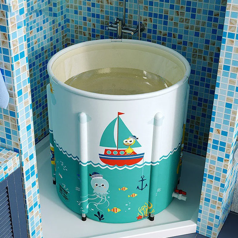 Portable PVC summer inflatable insulating ice bath bucket air green baby swimming pool duck navigator inflatable SPA bath tub