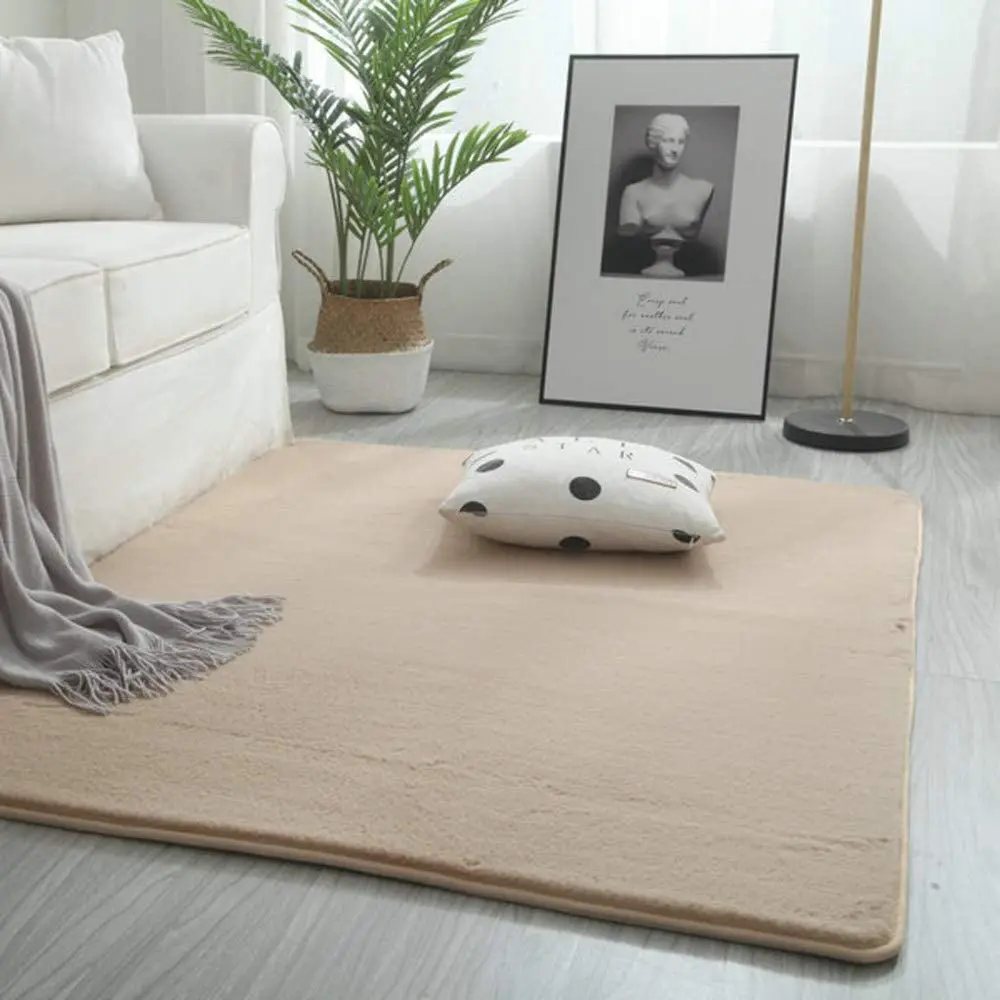 Living room decoration custom lager soft polyester fluffy shaggy carpet