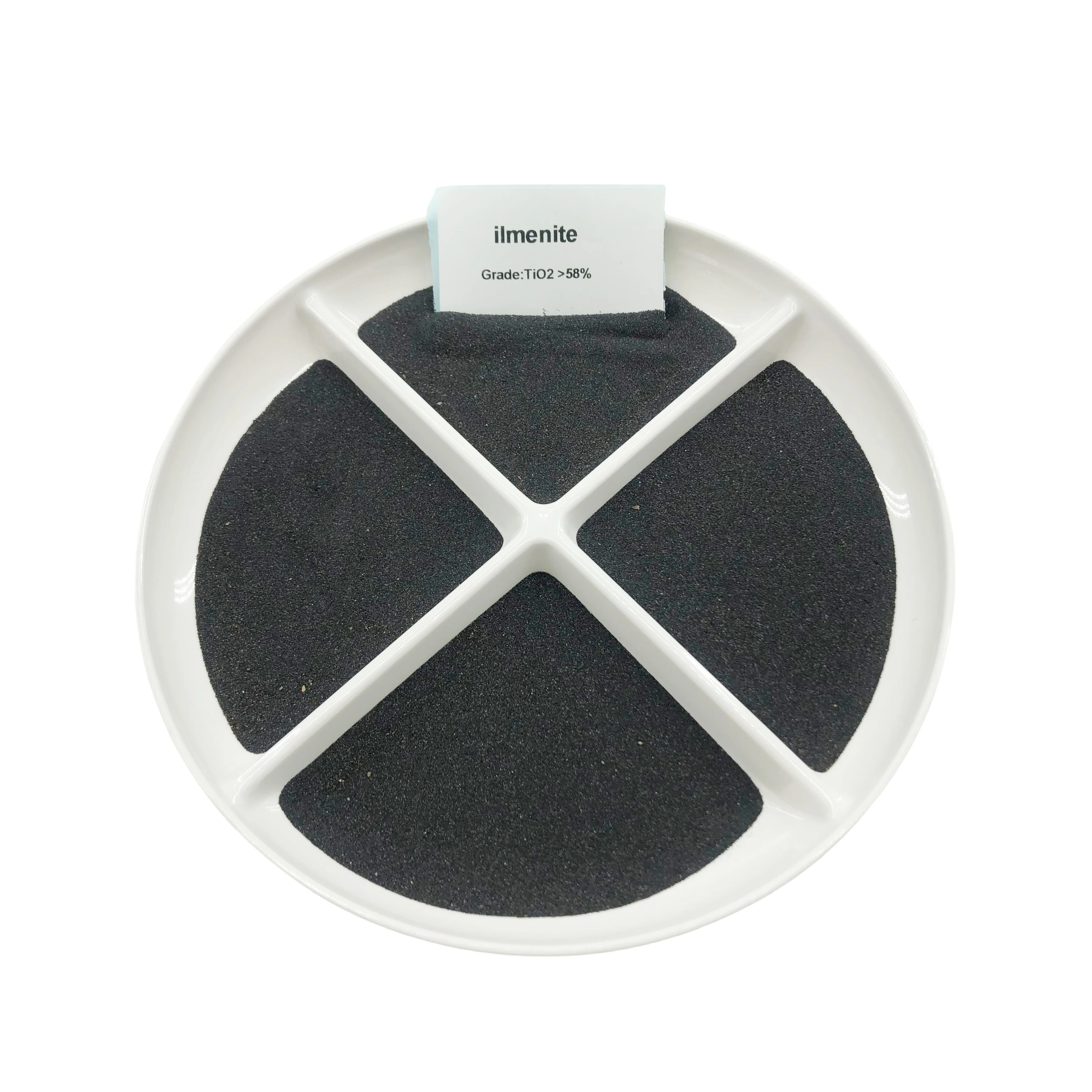 Предоставьте Ильменитовый песок темно-коричневый TiO2 титановые производители