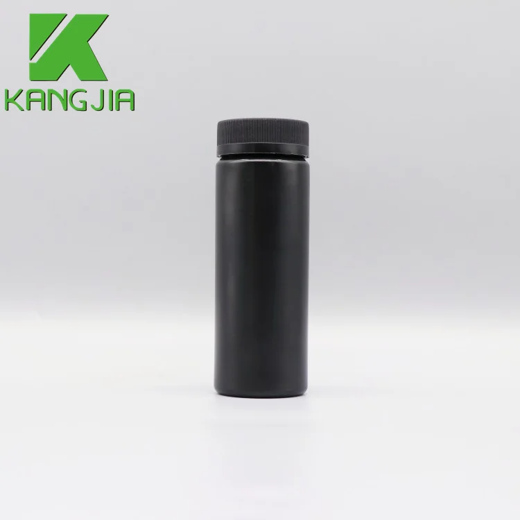 Hot sell urine test strip bottle HDPE plastic black gray urinalysis test strip bottle for packing