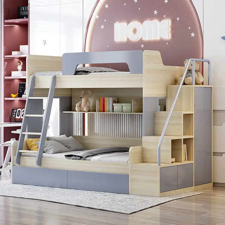 children kid beds with stairs cheap and durable safely solid wood beds for double student in dormitory  bunk bed with slide