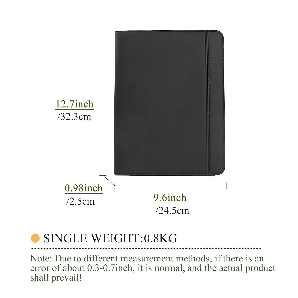Пользовательский Логотип Мини Padfolio A4 кожаная папка для документов бумажная портфолио