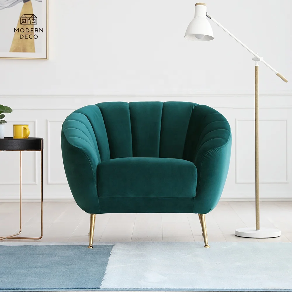 velvet chair emerald green single armchair modern samt sessel stuhl petrol green rosa grau with gold legs 2021 french style