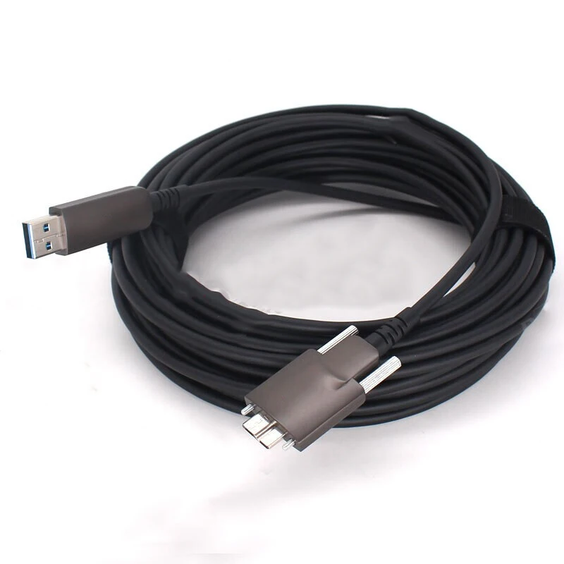 Long Transmission Distance USB3.0 A to Micro B AOC Industrial Camera Active Optical Cables
