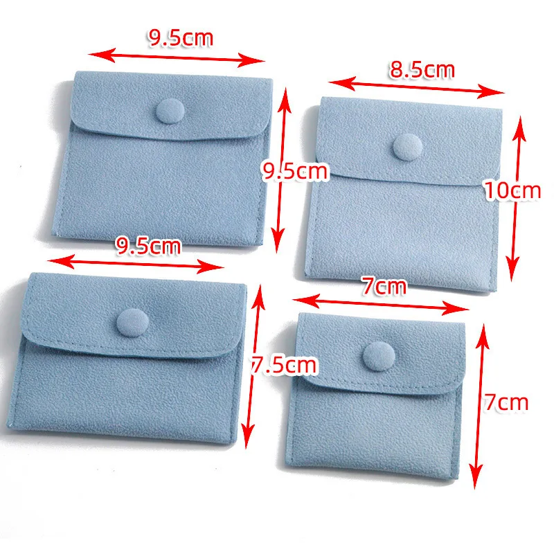 Factory Wholesale White Snap Button Bag Custom Logo Size Microfiber Sunglasses Cleaning Cloth With Glasses Bag
