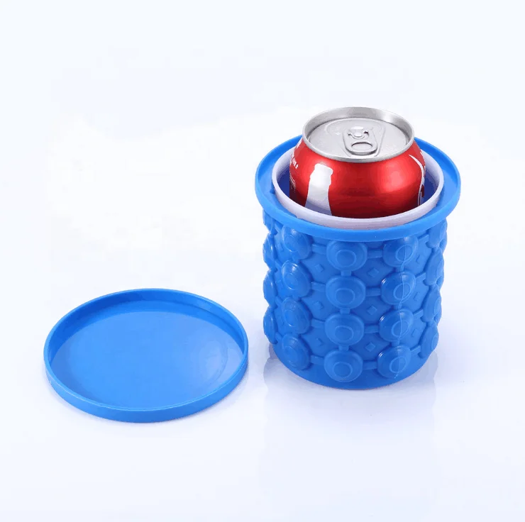 BPA-Free Silicone Ice Cube Tray Leak-Proof Bucket Mold Whiskey Juice Other Beverages Sustainable Feature Ice Cream Tools
